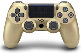 Games World PS4 Doubleshock 4 V2 bevielis žaidimų pultelis / valdiklis, auksinis ( Gold), skirtas PS4 / PS5 / Android / iOS