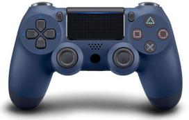 Games World PS4 Doubleshock 4 V2 bevielis žaidimų pultelis / valdiklis, tamsiai mėlynas (Midnight Blue), skirtas PS4 / PS5 / Android / iOS