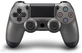 Games World PS4 Doubleshock 4 V2 bevielis žaidimų pultelis / valdiklis, pilkas ( Steel Black), skirtas PS4 / PS5 / Android / iOS