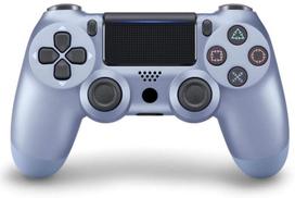 Games World PS4 Doubleshock 4 V2 bevielis žaidimų pultelis / valdiklis, šviesiai mėlynas ( Titanium Blue), skirtas PS4 / PS5 / Android / iOS