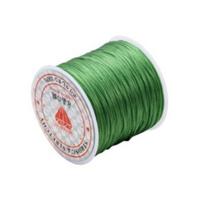 Elastingieij siūlai Nr. 70 karoliukų vėrimui RainBow® VERA V70 60 m, spalva žalia