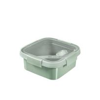 Indas maistui pietums kvadratinis 0,9L Smart Eco To Go 16x16x7cm minkštas žalias