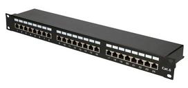 Extralink CAT6 STP V2 | Patchpanel | 24 uostas, Native, Native