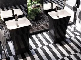 Praustuvas su koja Besco Assos S-Line Black&White