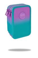 Forminis trijų skyrių penalas su priedais CoolPack Jumper 3 Gradient Blueberry E67505