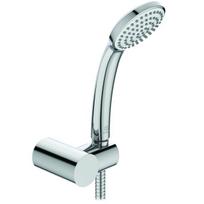 Dušo komplektas Ideal Standard IdealRain Soft su dušo galva 80mm, reguliuojamu laikikliu ir 1500 mm metaline žarna, chromas B9506AA