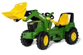 RollyFarmtrac John Deere 7310R pedalinis traktorius su priekiniu kaušu