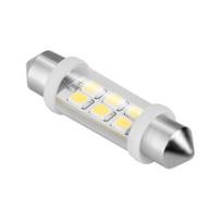 automobilinė led lemputė 12v 10*40, 6xsmd sv8.5, balta