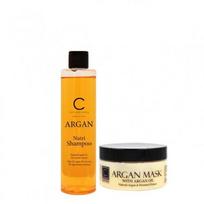 Plaukų šampūno ir kaukės rinkinys su arganu ARGAN, 250+200 ml