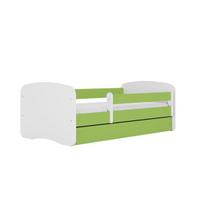 Vaikiška lova su stalčiumi ir čiužiniu Kocot Kids Babydreams, 80x180 cm, žalia