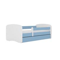 Vaikiška lova su stalčiumi ir čiužiniu Kocot Kids Babydreams, 80x180 cm, mėlyna