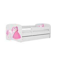 Vaikiška lova su stalčium be čiužinio Kocot Kids Babydreams, 80x180 cm, balta