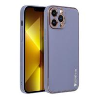 Dėklas telefonui Forcell LEATHER skirtas iPhone 13 Pro Max, mėlyna