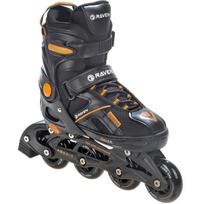 Reguliuojamo dydžio riedučiai Raven Pulse Black/Orange, 40-43