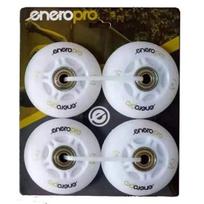 Ratukai riedučiams Enero Pro PU 64 mm, su guoliais ir LED