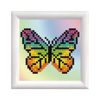 Deimantinė mozaika Rainbow butterfly DD Kit with frame