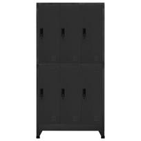 vidaXL Persirengimo spintelė, antracito spalvos, 90x45x180cm, plienas