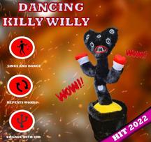 Minkštas dainuojantis - šokantis žaislas Killy Willy ( juodas )35cm