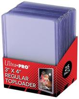 Žaidimo kortelių įmautės UP Toploader - 3" x 4" Clear Regular, 25 vnt