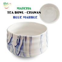 MATCHA CHAWAN - BLUE MARBLE - Matcha arbatos ruošimo keramikinis dubuo 500 ml
