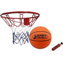 Krepšinio lankas Best Sporting su tinkleliu, kamuoliu ir pompa