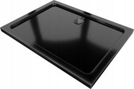 Stačiakampis dušo padėklas Mexen Flat Slim su sifonu, Black, 140x70,80,90,100 cm