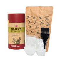 Augaliniai raudono vyno spalvos plaukų dažai Red Wine Sattva Ayurveda, 150g