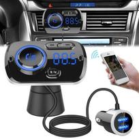 Automobilinis siųstuvas, FM moduliatorius, telefono įkroviklis, Bluetooth, MP3