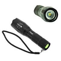 Taktinis LED žibintuvėlis ZOOM USB 100000h