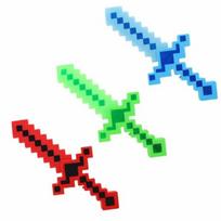 Minecraft tipo šviečiantis kardas, ilgis 37 cm.