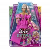 Lėlė Mattel Barbie Extra Fancy Doll In Shimy Pink Dress With Puppy, rožinė