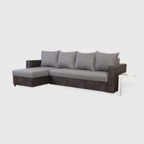 Kampinė sofa-lova Lugan Plus, kombinuotos šviesiai pilkos spalvos