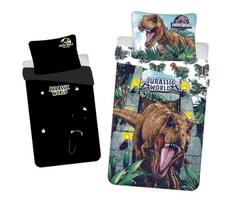 Vaikiškas patalynės komplektas Jurassic World Roar Glowing, 140 x 200 + pagalvės užvalkalas 70 x 90 cm