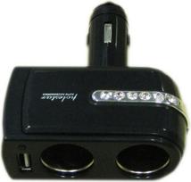 Skirstytuvas 2 lizdų 1 USB jungtis