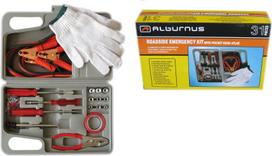 Automobilio įrankių rinkinys Alburnus Emergency Kit, 31 dalies