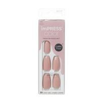 Priklijuojami nagai imPRESS Press-On Manicure Bare But Butter Short Nails Sumptuous, 30 vnt., S dydis