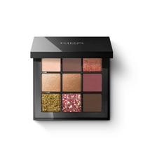 Akių šešėlių paletė Kiko Milano Glamour Multi Finish Eyeshadow Palette, 03 Burgundy Notes