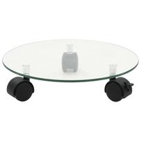 Padėklai augalams su ratukais, 4 vnt., 28 cm