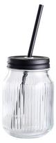 Stiklinė su šiaudeliais 450ml