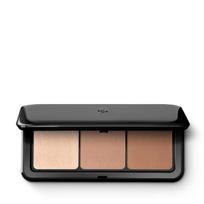 Veido kontūravimo paletė su 2 kontūrinėmis pudromis ir 1 highliteriu Kiko Milano Contour Obsession Palette, 03 Deep