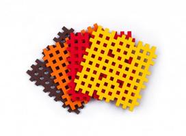 Konstrukciniai blokeliai Mini Waffle Mini Base, 4 Vnt