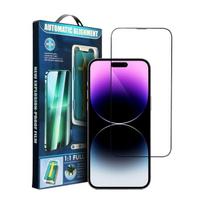 Apsauginis stiklas 5D Full Glue - iPhone 14 Pro + aplikatorius