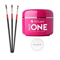 Nagų priauginimo rinkinys Silcare Clear gelis 50 g N01