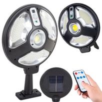 3 šviesos režimų 150 LED solar lempa su prieblandos ir judesio jutikliu