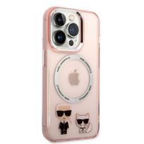 Karl Lagerfeld MagSafe Compatible Case Choupette skirtas iPhone 14 Pro, rožinis