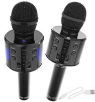 Vaikiškas karaoke mikrofonas su garsiakalbiu, juodas