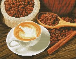 Deimantinė mozaika su rėmeliu TM Varvikas Cup of Coffee LE012e 30x40 cm