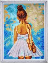 Deimantinės mozaikos rinkinys Mažoji balerina, 30x40 cm