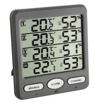 Bevielis termometras higrometras su 3 belaidėmis stotelėmis TFA 30-3054-10