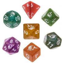 Kauliukai Rebel RPG Dice Set, Unicorn